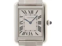 Cartier カルティエ タンク･ソロSM W5200013 SS ステンレススチール シルバーローマ文字盤 クォーツ【460】2143100509139
