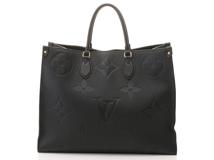 LOUIS VUITTON ルイ･ヴィトン オンザゴーGM トートバッグ M44925 モノグラム・アンプラント ノワール 【460】2143100510081