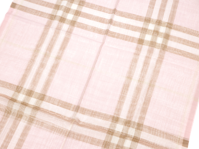BURBERRY バーバリー スカーフ チェック ライトウェイト ウール
