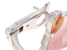 Cartier　カルティエ　デリスドゥ　ピアス　K18ホワイトゴールド　ダイヤモンド　クォーツ（水晶）/ガーネット/ルビー/ベリル/トルマリン　9.5ｇ　2143100510838【432】