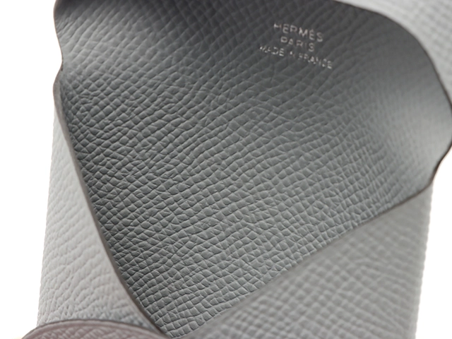 HERMES　エルメス　バスティア　グリパンタン/SV　ヴォーエプソン　2143100510975【434】