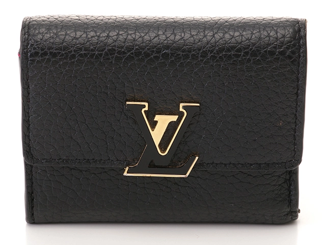 ルイヴィトン トリヨンレザー ポルトフォイユ・カプシーヌ XS IC ノワール ルイヴィトン トリヨンレザー ポルトフォイユ・カプシーヌ XS IC