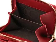 GUCCI グッチ マイクログッチシマ 二つ折り財布 レッド レザー　449395【431】2143100512917