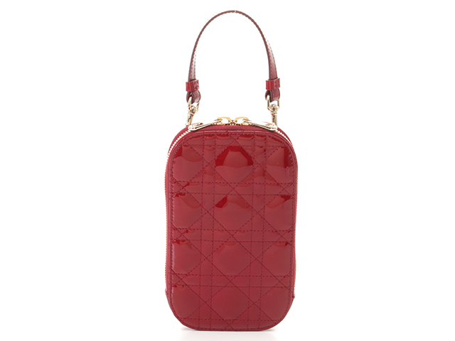 Dior ディオール レディディオールフォンホルダー レッド/GP