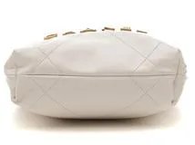 CHANEL シャネル　CHANEL22 ミニハンドバッグ ホワイト/ＧＰ シャイニーカーフ　AS3980　2143100514515　【437】