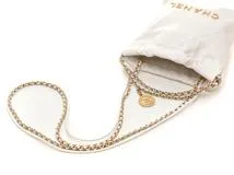 CHANEL シャネル　CHANEL22 ミニハンドバッグ ホワイト/ＧＰ シャイニーカーフ　AS3980　2143100514515　【437】