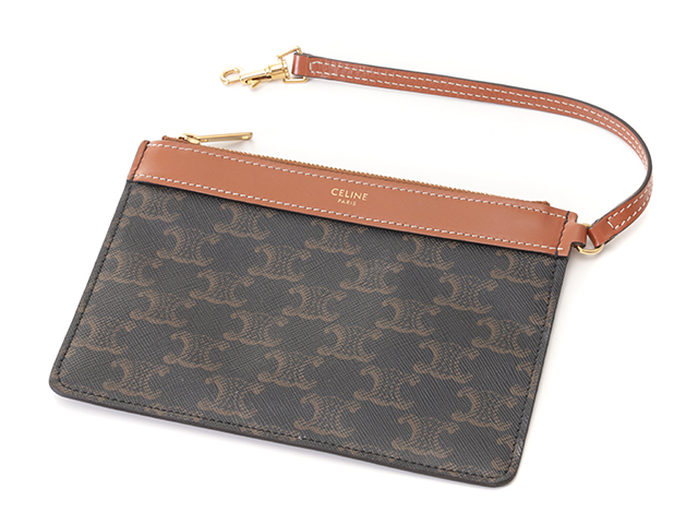 CELINE セリーヌ トリオンフ ミュージアムバッグ 194542BZJ タン PVC  