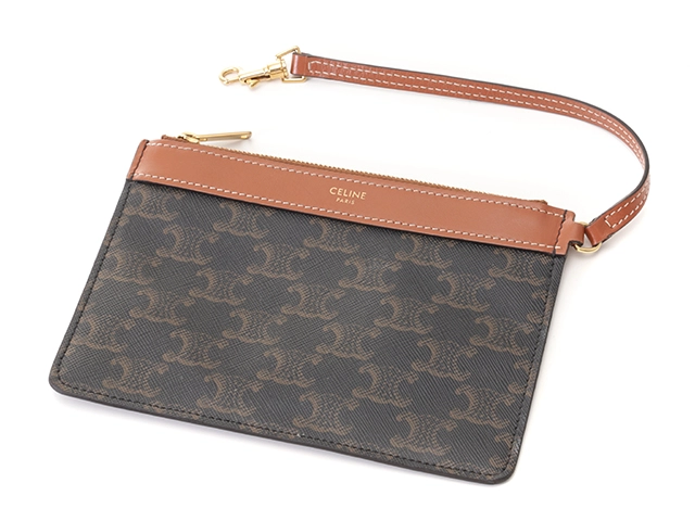 CELINE セリーヌ トリオンフ ミュージアムバッグ 194542BZJ タン PVC/レザー 【471】2143100515628