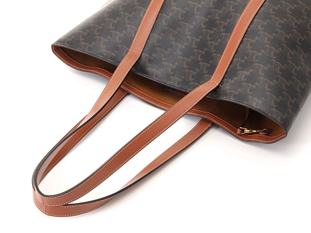 CELINE セリーヌ トリオンフ ミュージアムバッグ 194542BZJ タン PVC/レザー 【471】2143100515628