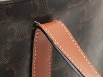 CELINE セリーヌ トリオンフ ミュージアムバッグ 194542BZJ タン PVC/レザー 【471】2143100515628