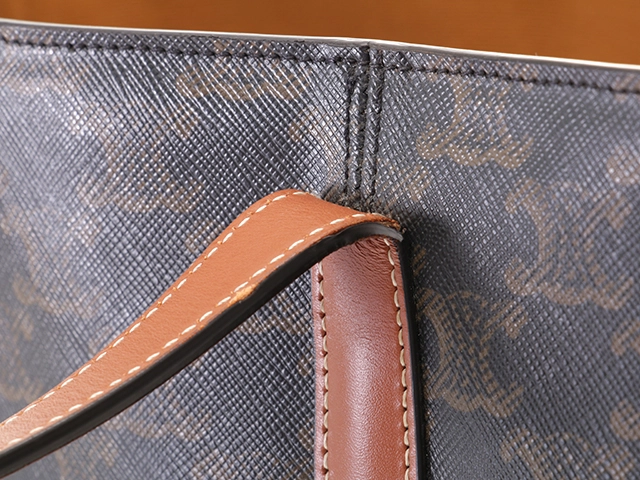 CELINE セリーヌ トリオンフ ミュージアムバッグ 194542BZJ タン PVC/レザー 【471】2143100515628