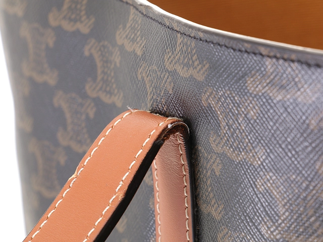 CELINE セリーヌ トリオンフ ミュージアムバッグ 194542BZJ タン PVC/レザー 【471】2143100515628