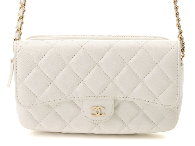 【美しいオーロラ♪】CHANEL シャネル フラップフォンケース シャネル)AP2096 フラップ フォン ケース (CHANEL/ショルダー