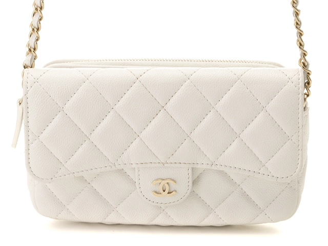 CHANEL シャネル マトラッセ フラップフォンケース AP2096