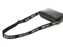 CELINE　セリーヌ　トリオンフ　ミディアムメッセンジャーバッグ　197202　ブラック／ダークブラウ　【434】2143100516090