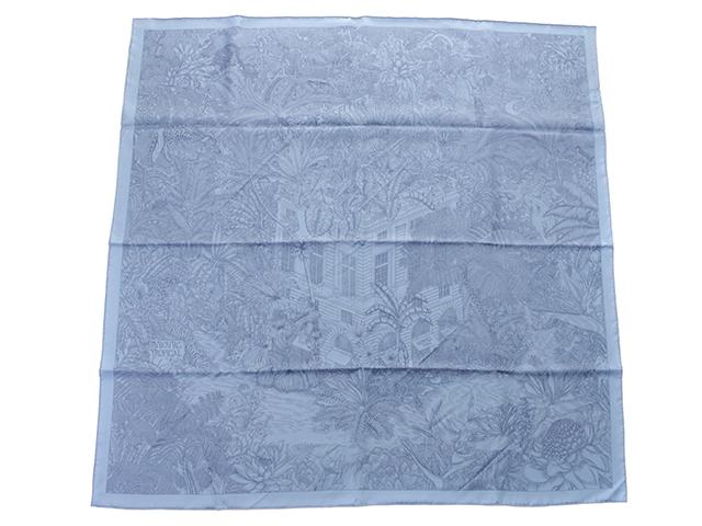 HERMES エルメス スカーフ カレ90 FAUBOURG TROPICAL ファイア