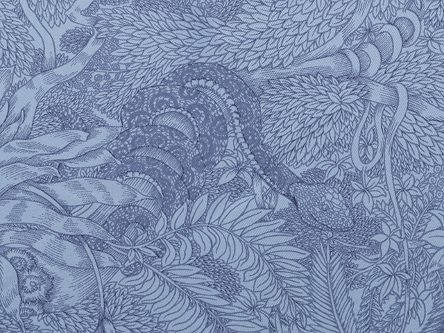 HERMES エルメス スカーフ カレ90 FAUBOURG TROPICAL ファイア