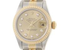 W番　ROLEX　ロレックス　デイトジャスト26　69173G　18YG/SS　レディース　自動巻き　腕時計　C