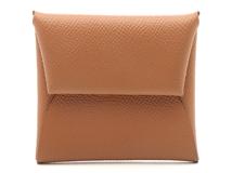 HERMES　エルメス　バスティア　ゴールド/シルバー金具　ヴォーエプソン　C刻印(2018年頃)　コインケース　2143100516724【207】