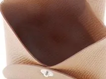 HERMES　エルメス　バスティア　ゴールド/シルバー金具　ヴォーエプソン　C刻印(2018年頃)　コインケース　2143100516724【207】