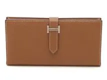❣️エルメス❣️ベアンスフレ✨ヴォーエプソン✨刻印C 2018年　マチあり✨美品✨ HERMES エルメス ベアンスフレ ゴールド/シルバー金具 ヴォー