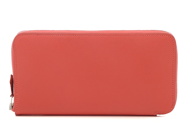 HERMES エルメス アザップシルクイン ロング ローズジャイプール/シルバー金具 ヴォーエプソン/シルク T刻印(2015年頃製造) 2143100517028 【432】