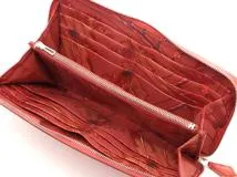 HERMES エルメス アザップシルクイン ロング ローズジャイプール/シルバー金具 ヴォーエプソン/シルク T刻印(2015年頃製造) 2143100517028 【432】