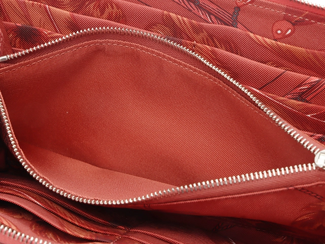 HERMES エルメス アザップシルクイン ロング ローズジャイプール/シルバー金具 ヴォーエプソン/シルク T刻印(2015年頃製造) 2143100517028 【432】