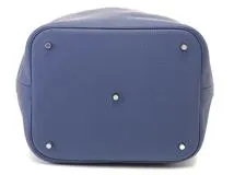 HERMES　エルメス　ハンドバッグ　ピコタンロックGM　ブルーブライトン　トリヨンクレマンス　シルバー金具　C刻印　2143100517141【432】