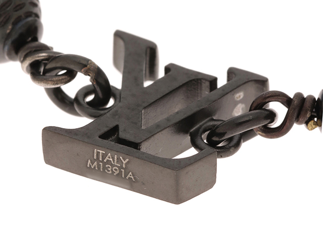 LOUIS VUITTON ルイヴィトン LVパールブレスレット ステンレススチール