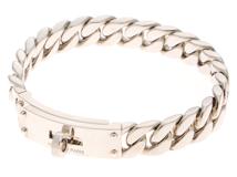 HERMES エルメス ブレスレット ケリーグルメットブレスレット GM H120432B 00XXL シルバー925 XXLサイズ【472】SJ