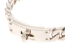 【美品】希少エルメスHERMES２重ケリーブレスレット グレー 鑑定済！ 美品】希少エルメスHERMES2重ケリーブレスレット グレー 鑑定済！