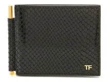 【良品】TOM FORD ブラック マネークリップ箱付 トムフォード TOM FORD TOM FORD 二つ折り財布 YM231 LCL081