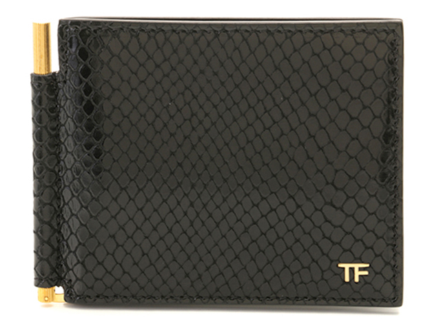 TOM FORD トムフォード 財布 二つ折マネークリップ ブラック