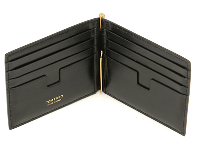 TOM FORD トムフォード 財布 二つ折マネークリップ ブラック