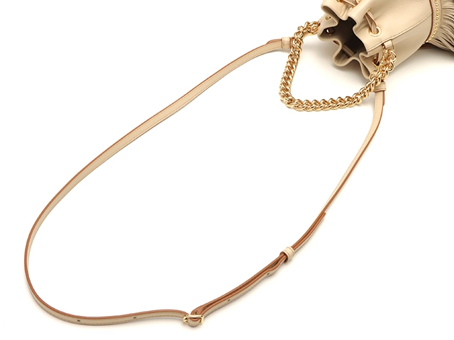 J&M DAVIDSON　ジェイ＆エム デイヴィッドソン　フリンジ　カーニバル　ミニ　ショルダーバッグ　ベージュ　カーフ　433