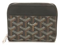 GOYARD　ゴヤール　マティニョンPM　MATIGNPMLTY01CL01P　コイン＆カードケース　ブラック　 PVC/レザー　2143100522381【207】