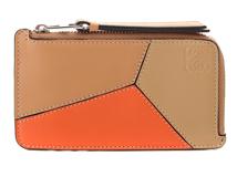 LOEWE　ロエべ　小物　コインカードホルダー　ライトブラウン／オレンジ　クラシックカーフ　434