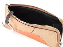 LOEWE　ロエべ　小物　コインカードホルダー　ライトブラウン／オレンジ　クラシックカーフ　434