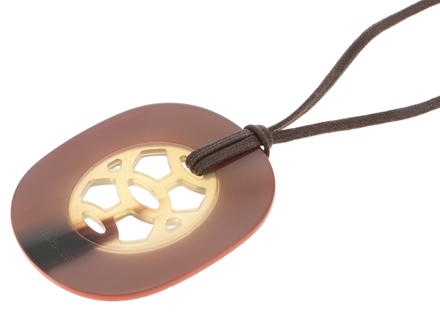 HERMES エルメス リフトGM ブラウン オレンジ バッファローホーン【472