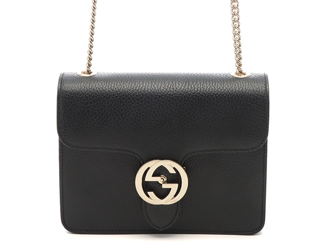 GUCCI グッチ インターロッキングG チェーンショルダーバッグ