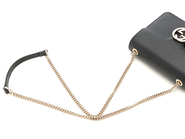 GUCCI グッチ インターロッキングG チェーンショルダーバッグ