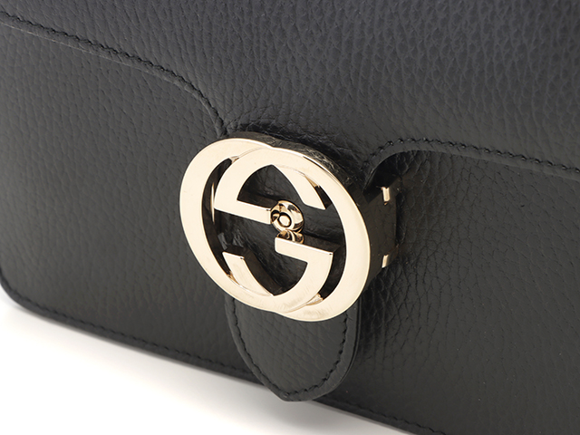 g97【美品】グッチ　GGインターロッキング　レザーチェーン　ショルダーバッグ 楽天市場】グッチ インターロッキングGチェーンショルダー
