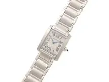 Cartier　カルティエ　タンクフランセーズSM　W51008Q3　ステンレススチール　クォーツ　レデイーズ　腕時計　C