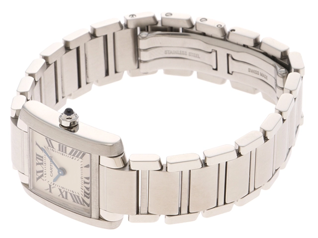 Cartier カルティエ タンクフランセーズSM W51008Q3 ステンレススチール クォーツ レデイーズ 腕時計 C