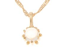 Scarabe　スカラベ　ジュエリー　ネックレス　K18　ムーンストーン　約1.6g　2143100524422【207】