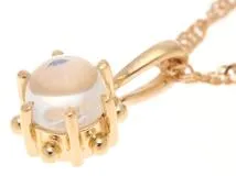 Scarabe　スカラベ　ジュエリー　ネックレス　K18　ムーンストーン　約1.6g　2143100524422【207】