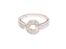 BVLGARI　ブルガリ　BBリング　ホワイトゴールド　ダイヤモンド　12号　約4.8g　【430】2143100527003
