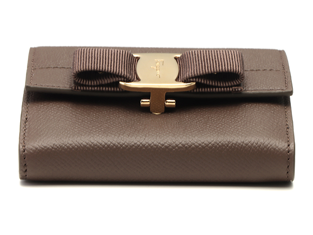 ほぼ新品 サルヴァトーレ フェラガモ 7 1/2 25 ヴァラ リボン ブラウン Salvatore Ferragamo サルヴァトーレ・フェラガモ ヴァラリボン