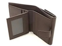 Salvatore Ferragamo サルヴァトーレ・フェラガモ ヴァラリボン 二つ折り財布 ココア カーフ【473】